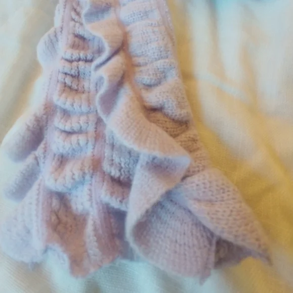 Ruffled Lavender Scarf - Picture 2 of 4